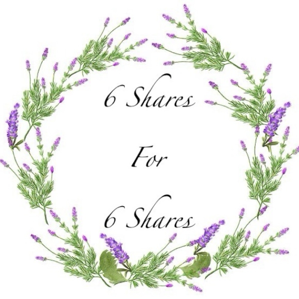I share 6 of yours~ You share 6 of mine!